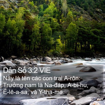 Dân Số 3:2 VIE Bible Verse Image
