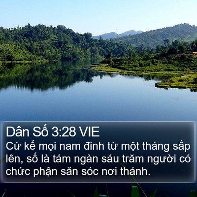 Dân Số 3:28 VIE Bible Verse Image