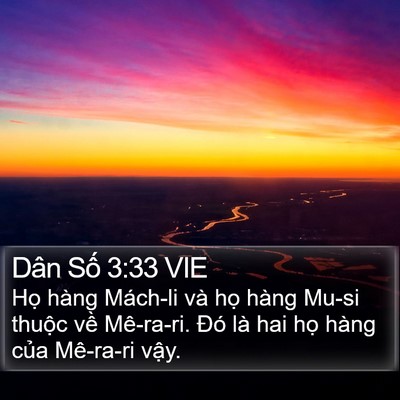 Dân Số 3:33 VIE Bible Verse Image