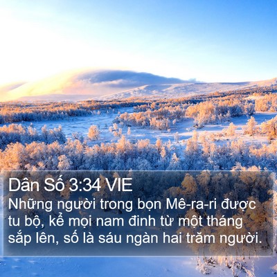 Dân Số 3:34 VIE Bible Verse Image