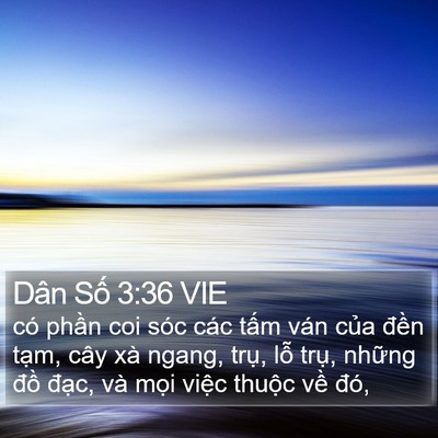 Dân Số 3:36 VIE Bible Verse Image