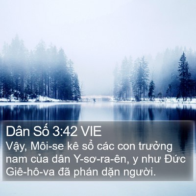 Dân Số 3:42 VIE Bible Verse Image