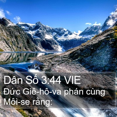 Dân Số 3:44 VIE Bible Verse Image