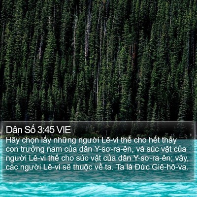 Dân Số 3:45 VIE Bible Verse Image