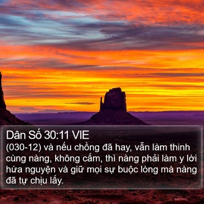 Dân Số 30:11 VIE Bible Verse Image
