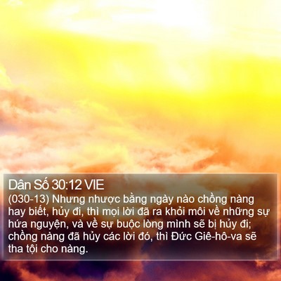 Dân Số 30:12 VIE Bible Verse Image
