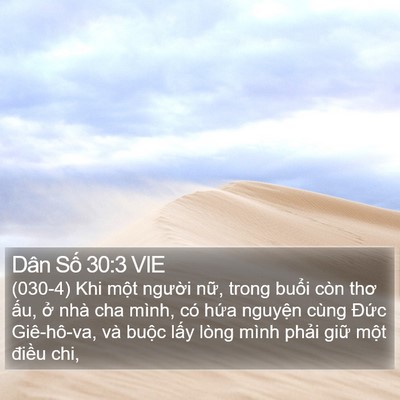 Dân Số 30:3 VIE Bible Verse Image
