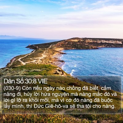 Dân Số 30:8 VIE Bible Verse Image