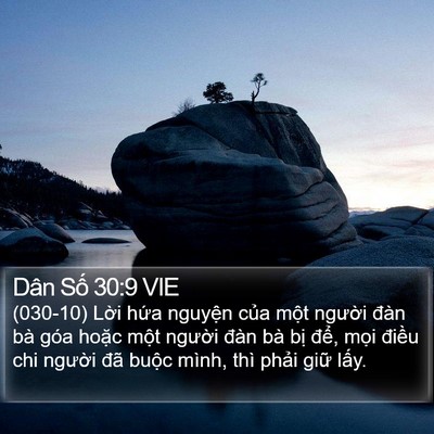 Dân Số 30:9 VIE Bible Verse Image