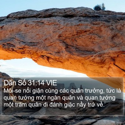 Dân Số 31:14 VIE Bible Verse Image