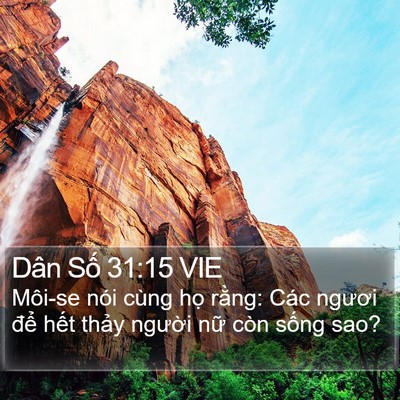 Dân Số 31:15 VIE Bible Verse Image