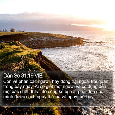 Dân Số 31:19 VIE Bible Verse Image