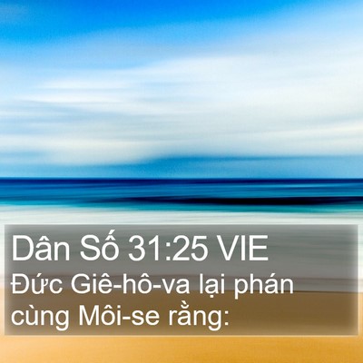 Dân Số 31:25 VIE Bible Verse Image