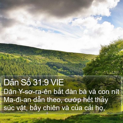 Dân Số 31:9 VIE Bible Verse Image