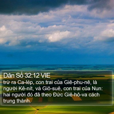 Dân Số 32:12 VIE Bible Verse Image