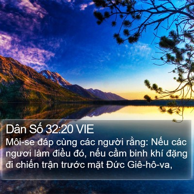 Dân Số 32:20 VIE Bible Verse Image
