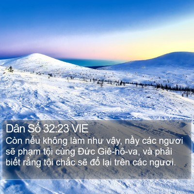 Dân Số 32:23 VIE Bible Verse Image