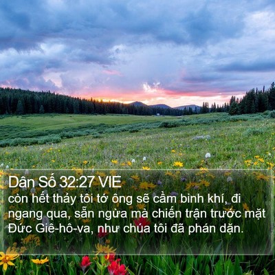 Dân Số 32:27 VIE Bible Verse Image