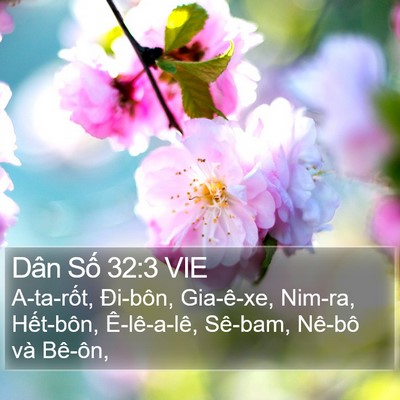 Dân Số 32:3 VIE Bible Verse Image