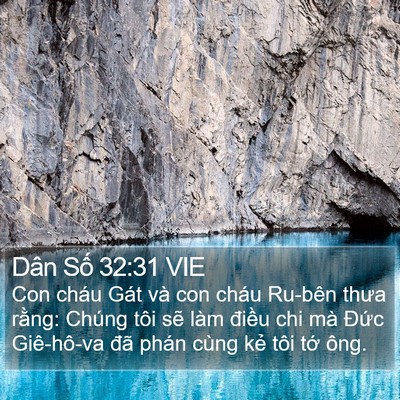 Dân Số 32:31 VIE Bible Verse Image