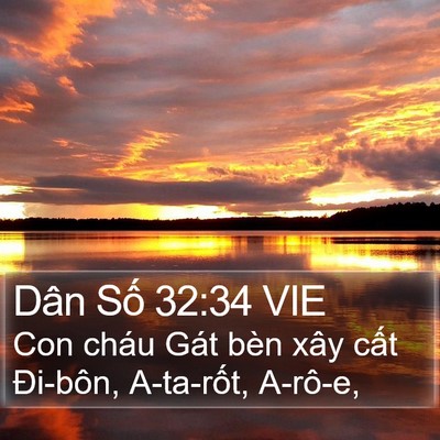 Dân Số 32:34 VIE Bible Verse Image