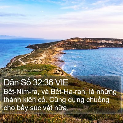 Dân Số 32:36 VIE Bible Verse Image