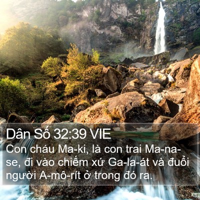 Dân Số 32:39 VIE Bible Verse Image