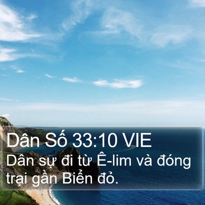 Dân Số 33:10 VIE Bible Verse Image