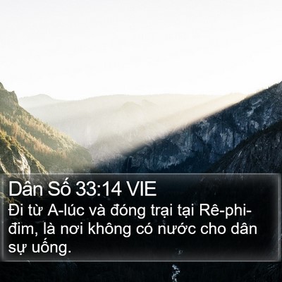 Dân Số 33:14 VIE Bible Verse Image