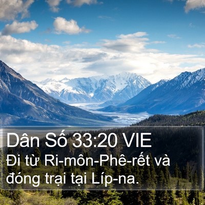 Dân Số 33:20 VIE Bible Verse Image