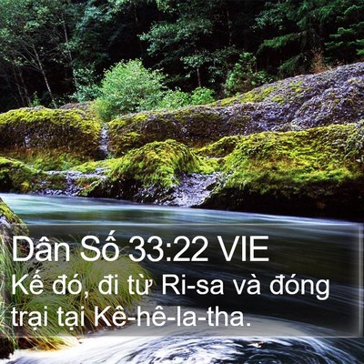 Dân Số 33:22 VIE Bible Verse Image