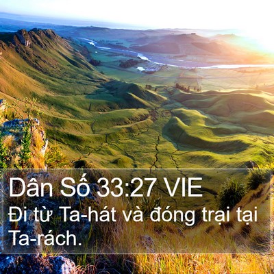 Dân Số 33:27 VIE Bible Verse Image
