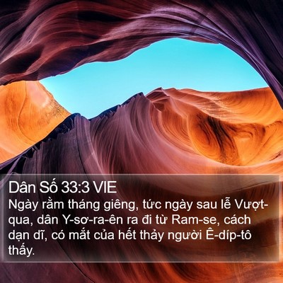 Dân Số 33:3 VIE Bible Verse Image