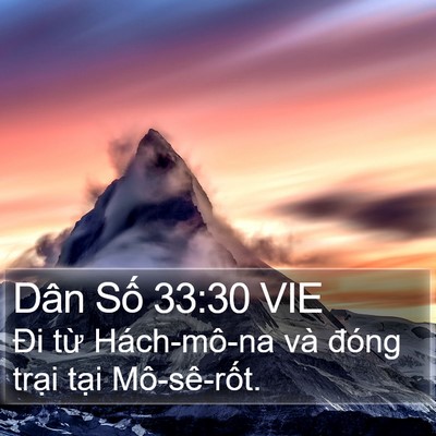 Dân Số 33:30 VIE Bible Verse Image
