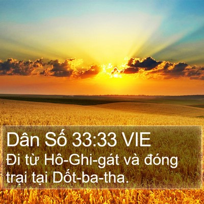 Dân Số 33:33 VIE Bible Verse Image