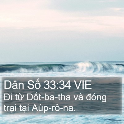 Dân Số 33:34 VIE Bible Verse Image