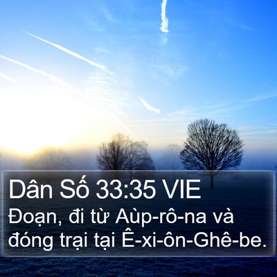 Dân Số 33:35 VIE Bible Verse Image