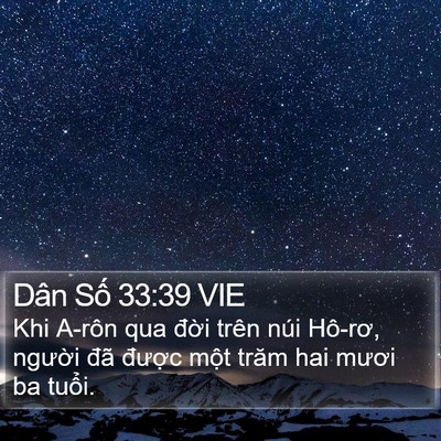 Dân Số 33:39 VIE Bible Verse Image