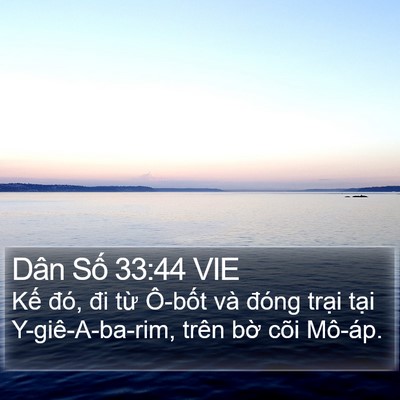 Dân Số 33:44 VIE Bible Verse Image