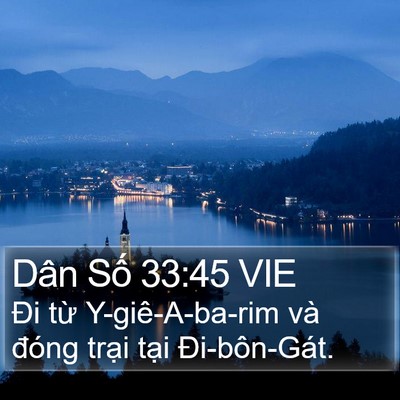 Dân Số 33:45 VIE Bible Verse Image