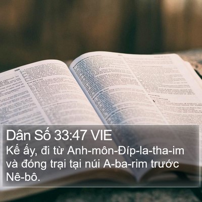 Dân Số 33:47 VIE Bible Verse Image