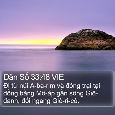 Dân Số 33:48 VIE Bible Verse Image
