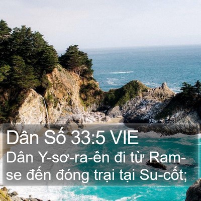 Dân Số 33:5 VIE Bible Verse Image