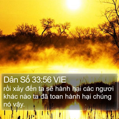 Dân Số 33:56 VIE Bible Verse Image