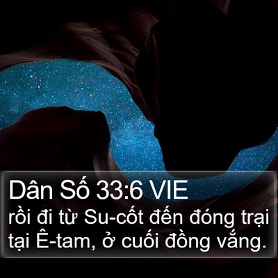 Dân Số 33:6 VIE Bible Verse Image