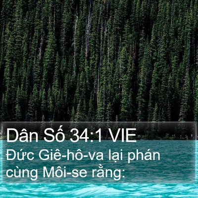 Dân Số 34:1 VIE Bible Verse Image