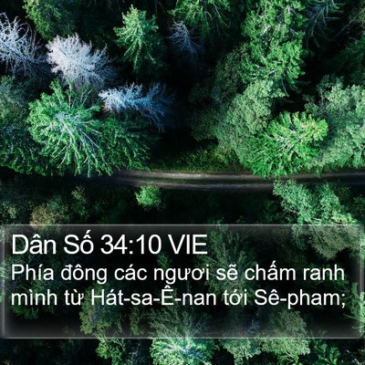 Dân Số 34:10 VIE Bible Verse Image