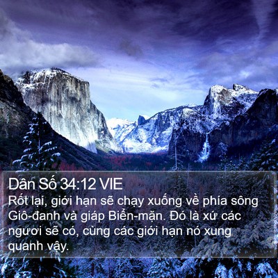 Dân Số 34:12 VIE Bible Verse Image