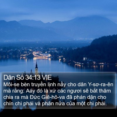 Dân Số 34:13 VIE Bible Verse Image