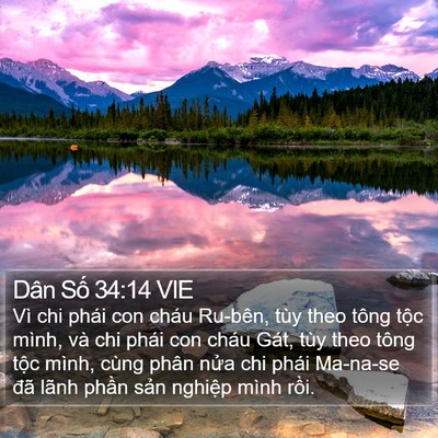 Dân Số 34:14 VIE Bible Verse Image
